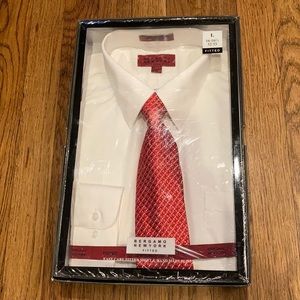 Bergamo New York Fitted Shirt and Tie